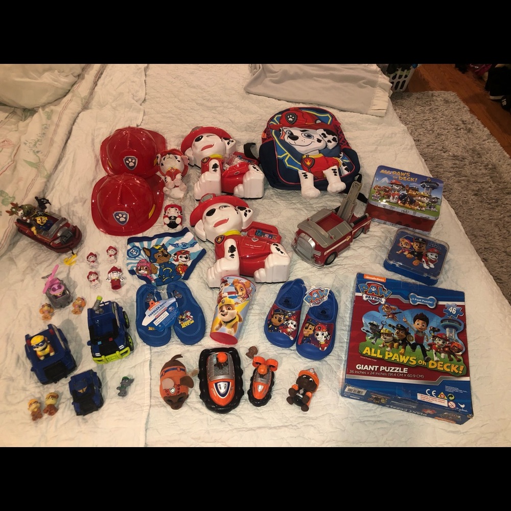 Huge Paw Patrol Bundle of toys etc